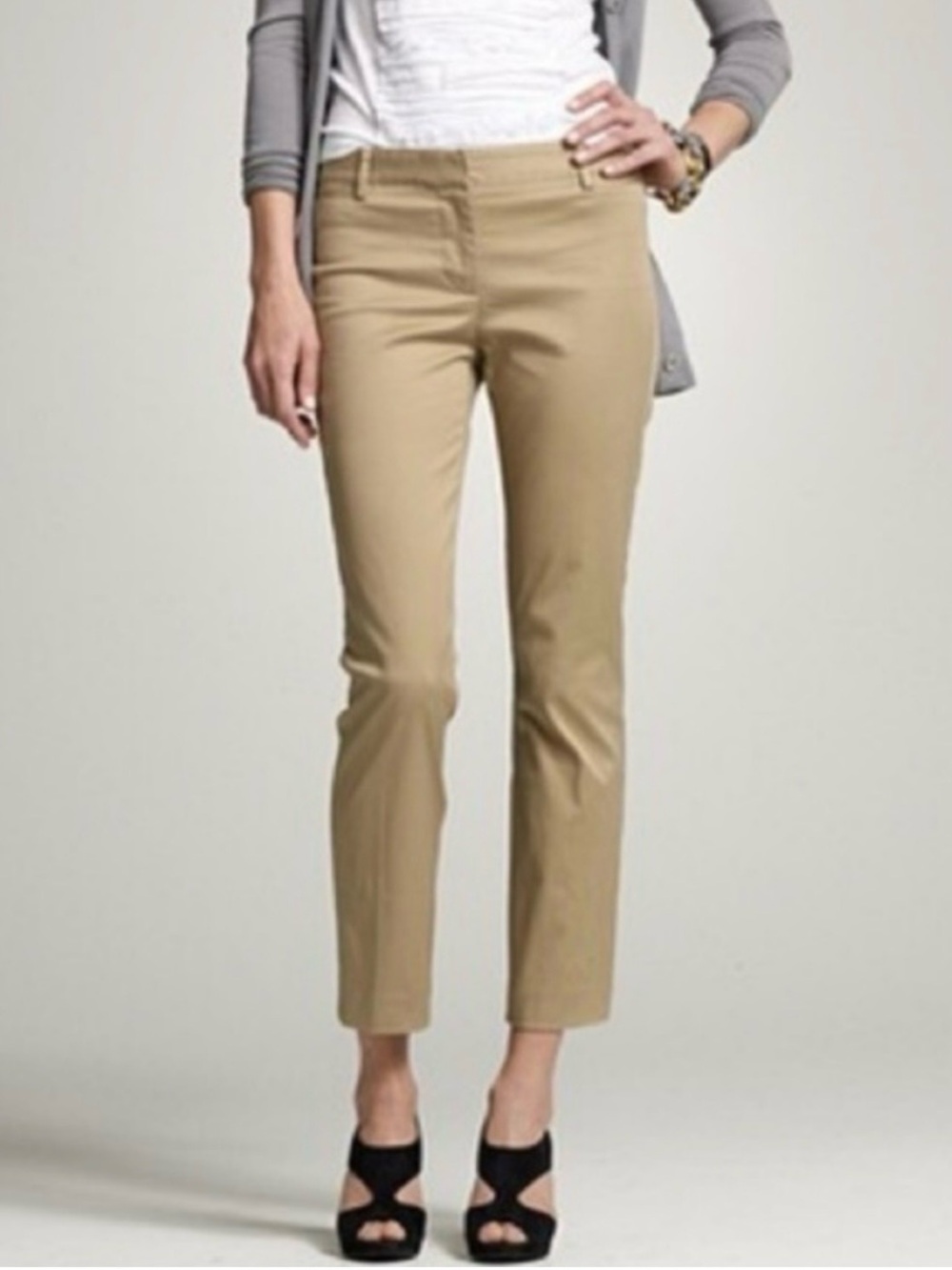 J.Crew "City Fit" cropped stretch chino pants 4